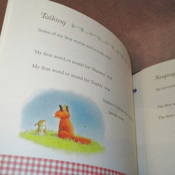 Baby Days Memory Record Book Boy Or Girl First Year Mom Keepsake Shower Gift - Picture 9 of 11